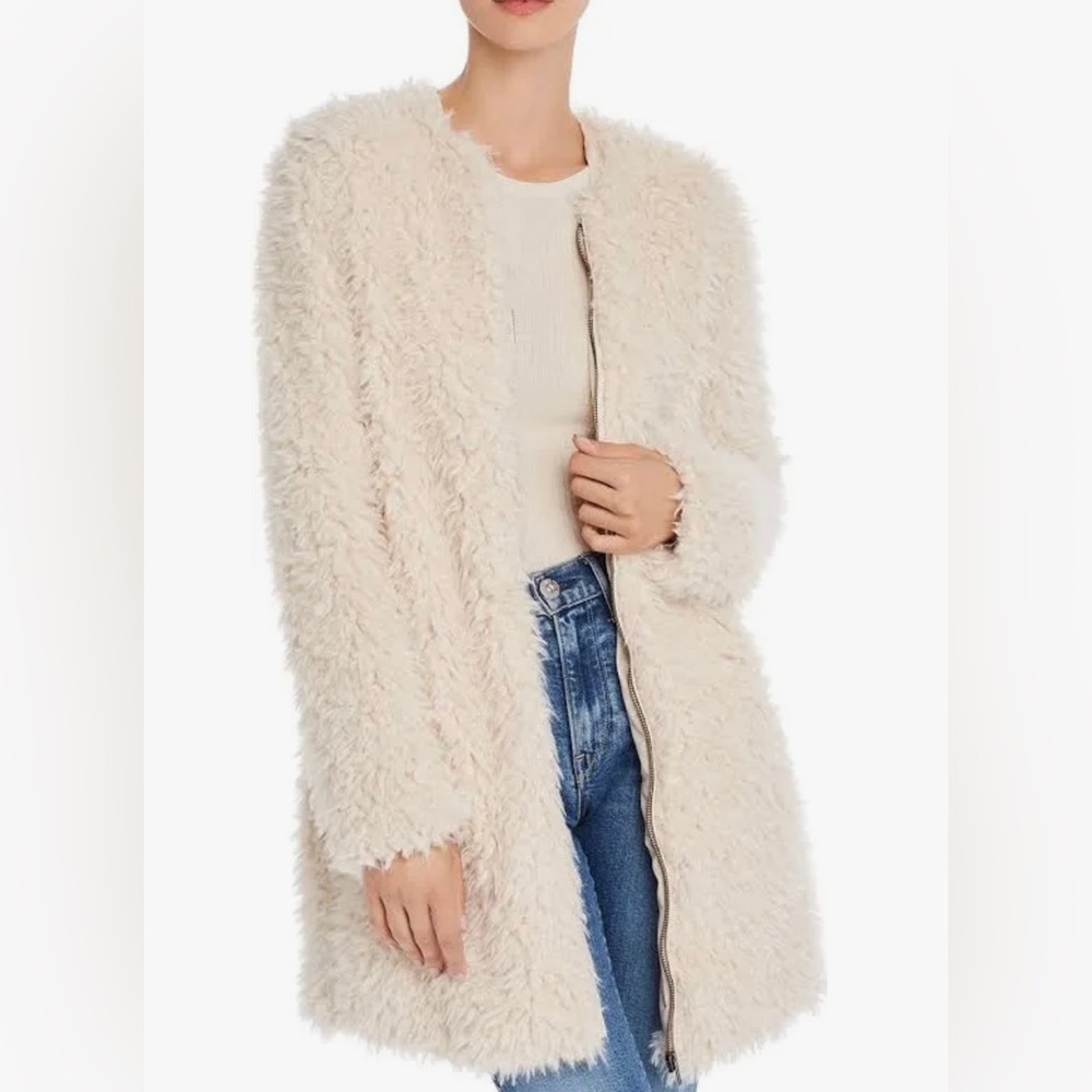 NWT BB DAKOTA Women's Faux Fur Mix-a-lot Wubby Teddy Coat